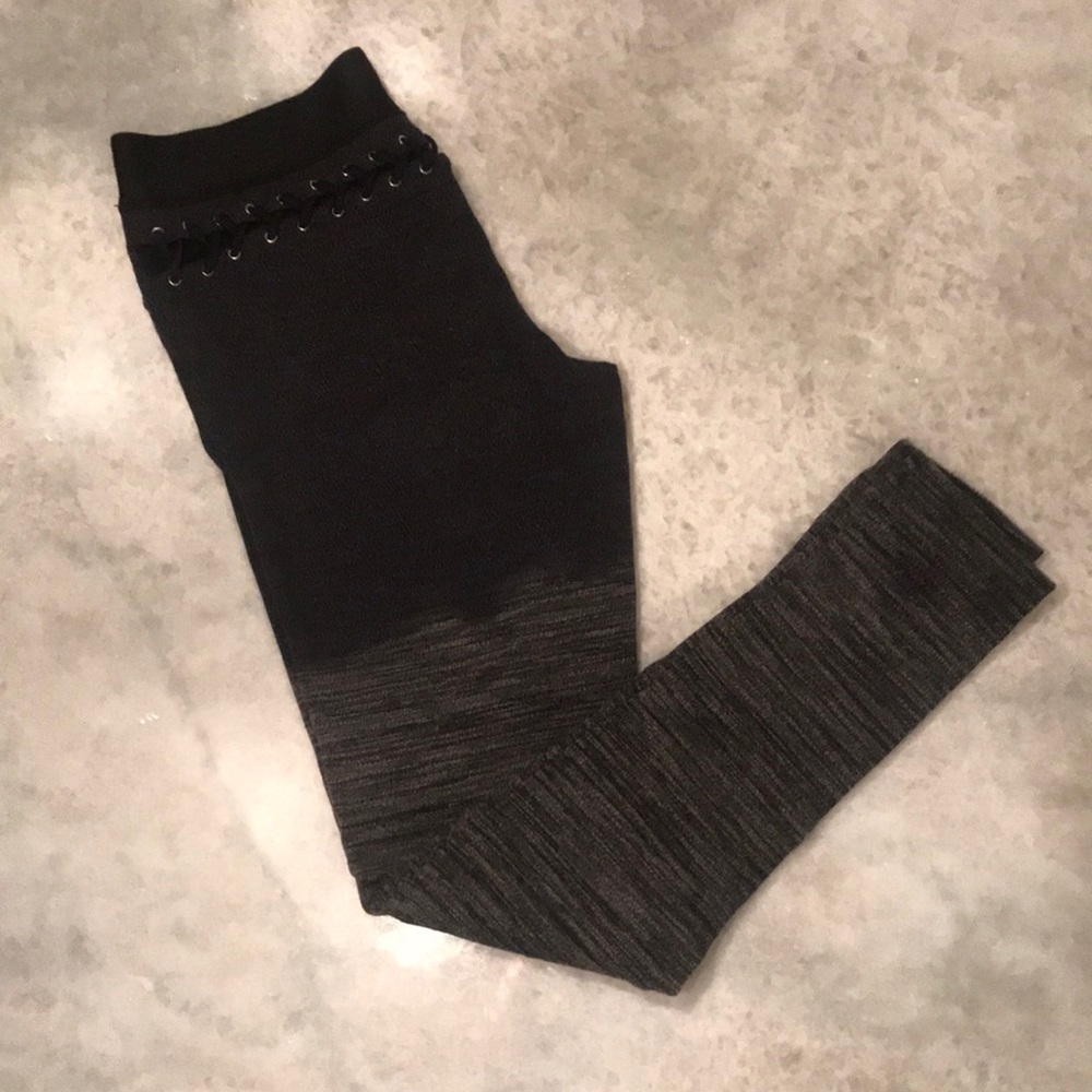 Ombré charcoal full length leggings